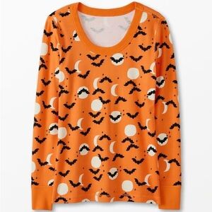 Hanna Andersson Orange Halloween Pajama Top and Pants Size Large Brand New